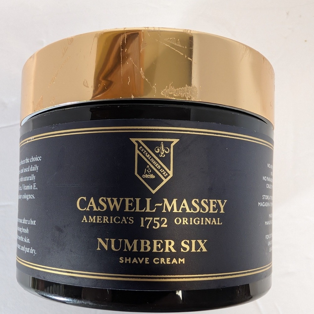 Caswell-Massey Number Six Shave Cream 8 oz George Washington Scent Mens Grooming